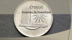  Presentation with slate - Slides enhanced with front-view-of-coin background and a mint green colored foreground