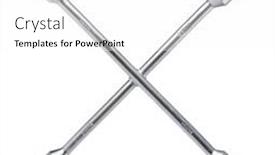  Presentation with wheel - Slide set featuring front-view-of-cross-wheel background and a white colored foreground