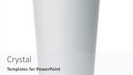  Presentation with blank - PPT theme consisting of front-view-of-disposable-white background and a light gray colored foreground