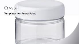  Presentation with clear - Colorful presentation theme enhanced with front-view-of-empty-clear backdrop and a sky blue colored foreground