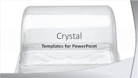  Presentation with plastic container - Slide deck with front-view-of-empty-disposable background and a white colored foreground
