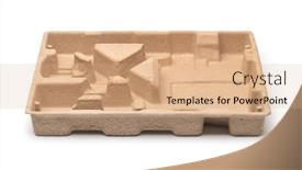  Presentation with empty - Theme having front-view-of-empty-molded and a  colored foreground