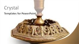  Presentation with empty - Presentation theme having front-view-of-empty-old background and a white colored foreground