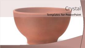  Presentation with clay - Slides featuring front-view-of-empty-unpainted background and a coral colored foreground