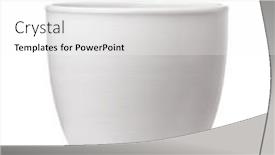  Presentation with ceramic - Presentation theme enhanced with front-view-of-empty-white background and a white colored foreground