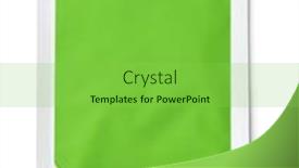  Presentation with cosmetics - Slides featuring front-view-of-foil-cosmetics background and a  colored foreground