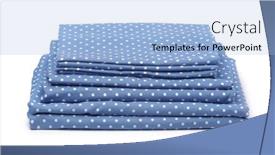  Presentation with cotton - Presentation design consisting of front-view-of-folded-blue background and a light blue colored foreground