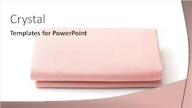  Presentation with agriculture cotton - Theme with front-view-of-folded-cotton background and a pink colored foreground