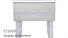  Presentation with gray - Presentation theme consisting of front-view-of-gray-modern background and a  colored foreground