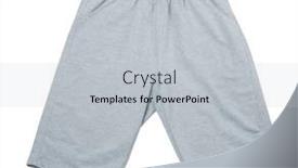  Presentation with stretch - Slide set featuring front-view-of-grey-cotton and a light gray colored foreground
