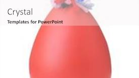  Presentation with stress - PPT theme with front-view-of-handmade-squishy background and a sky blue colored foreground