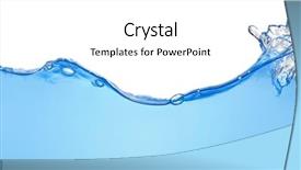  Presentation with water wave - Cool new presentation with front view of isolated water backdrop and a white colored foreground