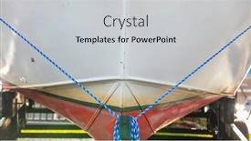  Presentation with boat - Amazing slides having front-view-of-large-boat backdrop and a light gray colored foreground