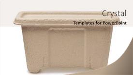  Presentation with pulp paper - Presentation theme enhanced with front-view-of-molded-paper background and a soft green colored foreground