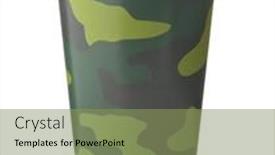  Presentation with paper - Presentation design featuring front-view-of-paper-disposable background and a seafoam green colored foreground