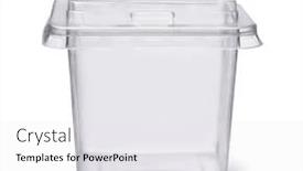  Presentation with clear - Beautiful presentation theme featuring front-view-of-plastic-disposable backdrop and a white colored foreground
