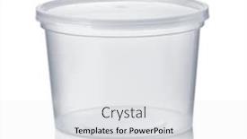  Presentation with food white - Slide set having front-view-of-round-transparent background and a light gray colored foreground