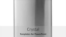  Presentation with stainless steel - Cool new slide deck with front-view-of-stainless-steel backdrop and a light gray colored foreground