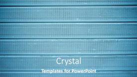  Presentation with metal roller shutter - Presentation theme consisting of front-view-of-the-metal background and a teal colored foreground