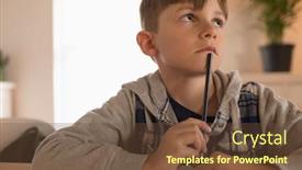  Presentation with math - Beautiful slide deck featuring front-view-of-thoughtful-looking backdrop and a tawny brown colored foreground