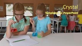  Presentation with school safety - Audience pleasing slide set consisting of front-view-of-two-caucasian backdrop and a tawny brown colored foreground
