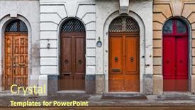  Presentation with malta - Amazing PPT theme having front-view-of-typical-colorful backdrop and a tawny brown colored foreground