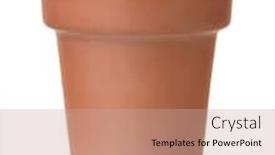  Presentation with clay - Audience pleasing PPT layouts consisting of front-view-of-unpainted-clay backdrop and a coral colored foreground