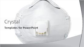  Presentation with breathing - PPT layouts with front-view-of-white-respirator background and a white colored foreground