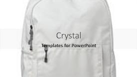  Presentation with textile - PPT theme enhanced with front-view-of-white-textile background and a light gray colored foreground