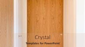  Presentation with fried egg close up view - Slide set with frontal-view-of-close-wood background and a coral colored foreground