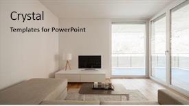  Presentation with minimal - PPT theme consisting of frontal view of modern minimal background and a mint green colored foreground