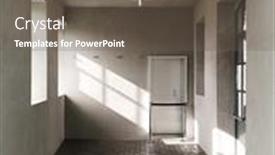  Presentation with nobody - Theme featuring frontal-view-of-modern-room background and a gray colored foreground