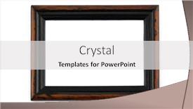  Presentation with rustic wood wooden frame - Cool new slide set with frontal-view-of-wooden-photo backdrop and a light gray colored foreground