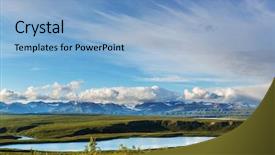  Presentation with highway - PPT layouts consisting of landscapes on denali highway alaska background and a light blue colored foreground