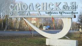  Presentation with russia city - Beautiful slides featuring frontier-of-moscow-and-smolensk backdrop and a  colored foreground