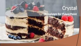  Presentation with rustic - Amazing presentation theme having frost - rustic chocolate cake with buttercream backdrop and a gray colored foreground