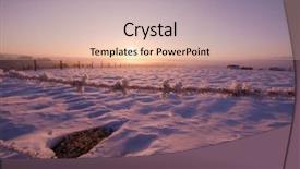  Presentation with barbed wire fence prison concept - Theme consisting of snow representing imigration and security background and a lemonade colored foreground