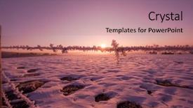  Presentation with barbed wire fence prison concept - Colorful presentation theme enhanced with snow representing imigration and security backdrop and a coral colored foreground