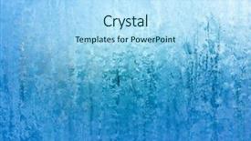  Presentation with ice frozen - Cool new PPT theme with frost background closeup frozen winter backdrop and a  colored foreground