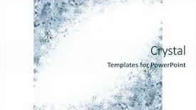  Presentation with card holiday flowers abstract - Slides featuring frosted glass - abstract holiday card with ice background and a  colored foreground