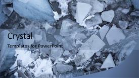  Presentation with winter ice - PPT theme having frosted glass - blue ice texture winter background background and a teal colored foreground