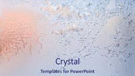  Presentation with pattern - Presentation theme having frosted glass - frosty natural pattern on winter background and a  colored foreground