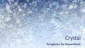 Presentation with holiday blue and silver - Slides featuring frosted glass - rough blue holiday cover background and a sky blue colored foreground