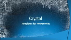  Presentation with frozen - Amazing PPT theme having frosted glass - wooden sill and frozen window backdrop and a ocean colored foreground