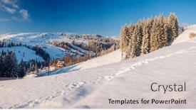  Presentation with earth day - Theme having frosty-and-sunny-day background and a light gray colored foreground