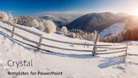  Presentation with earth day - Slide set having frosty-and-sunny-day background and a lemonade colored foreground