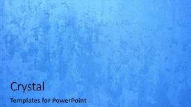  Presentation with ice frozen - Theme with frosty glass turquoise cool background and a light blue colored foreground