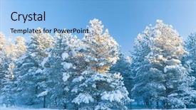  Presentation with glow - Slide deck with frosty glow cold sunshine background and a light blue colored foreground