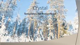  Presentation with glow - PPT theme having frosty glow under blue skies background and a light blue colored foreground