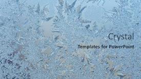  Presentation with glass - Beautiful slides featuring frosty-on-winter-glass backdrop and a light blue colored foreground